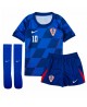 Günstige Kroatien Luka Modric #10 Auswärts Trikotsatzt Kinder EM 2024 Kurzarm (+ Kurze Hosen)